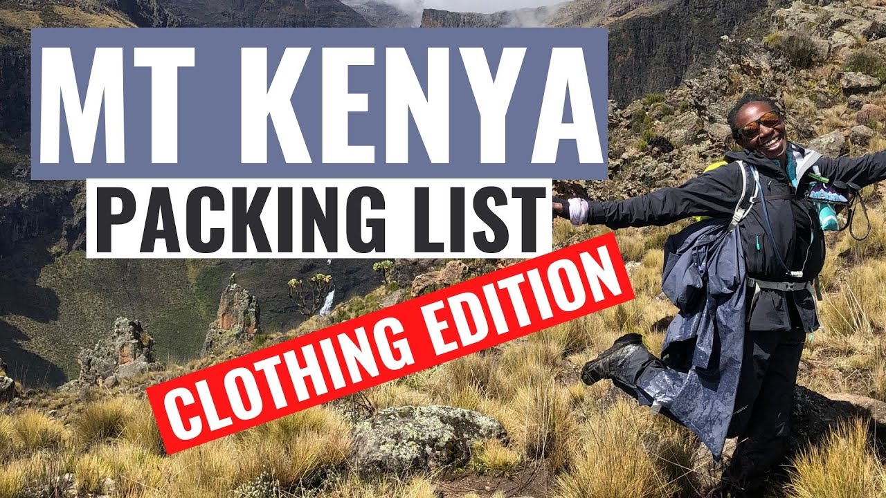 Mount Kenya Packing List